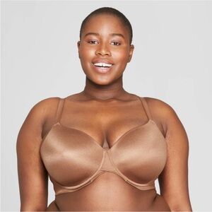 Auden Brown Smooth Lightly Lined Comfort Wire T-Shirt Bra